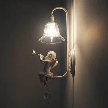 

Modern LED Wall Lamps Europe Style Vintage Bedside Lamps Balcony/Stair Lights Rustic Wall Light E14 3W led Decoration Lighting