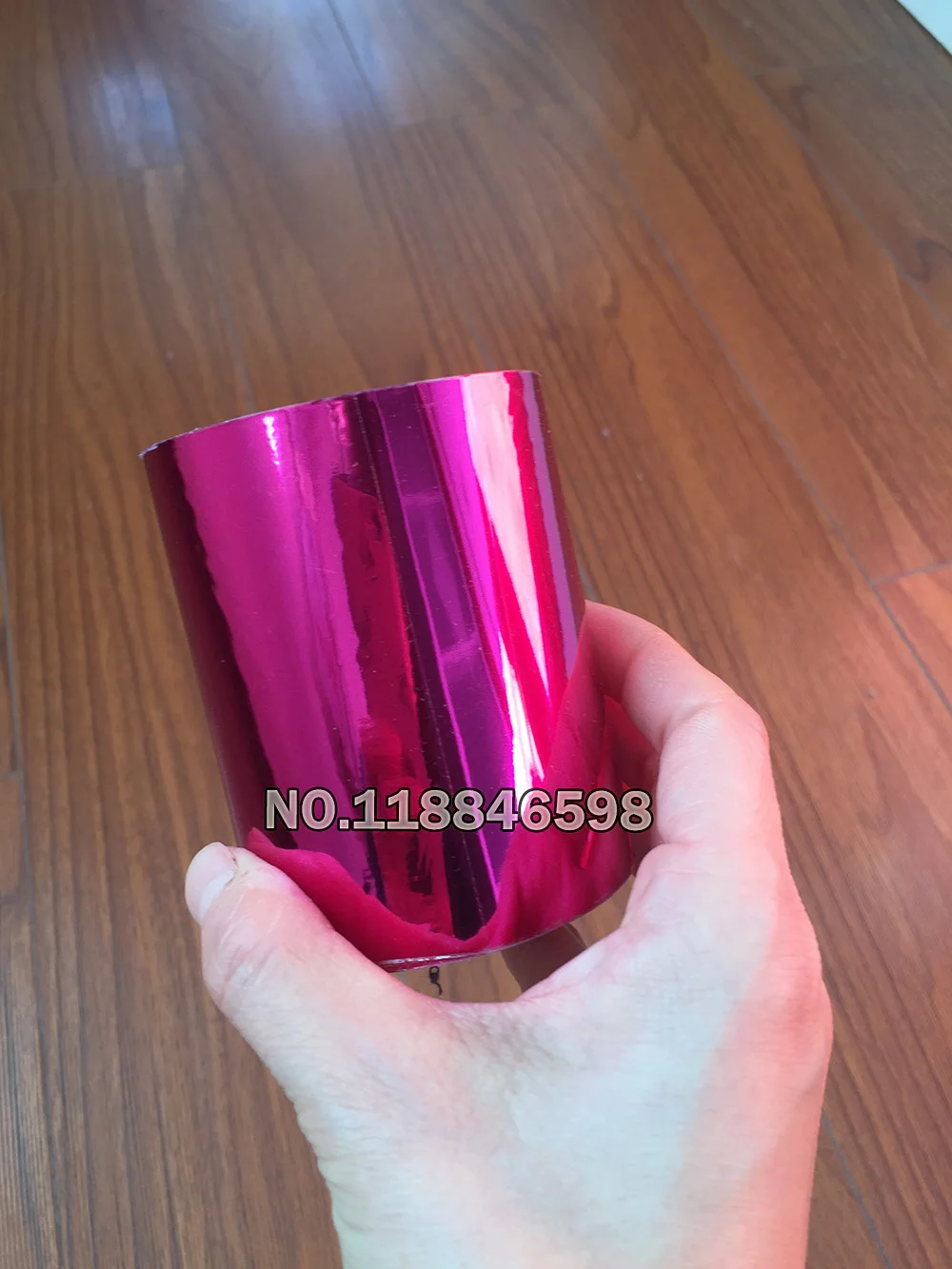 Розовая красная Горячая фольга бумага горячего тиснения коробка/пластик/ППК/ПВХ/ПП Материал 8 см x 120 м/лот