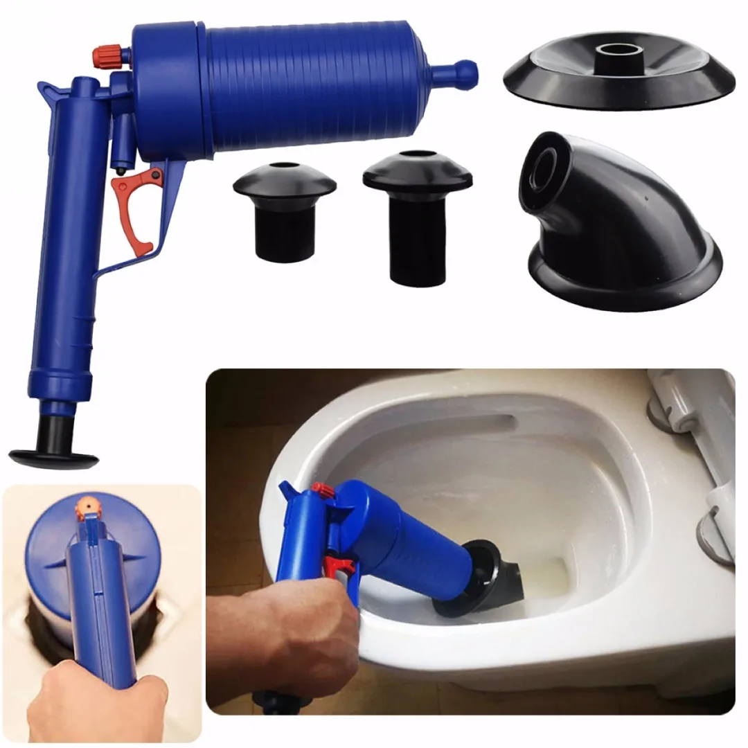 JX-LCLYL Toilet Floor Drain Canalisation Air Power Plunger Blaster Pump Cleaner Home