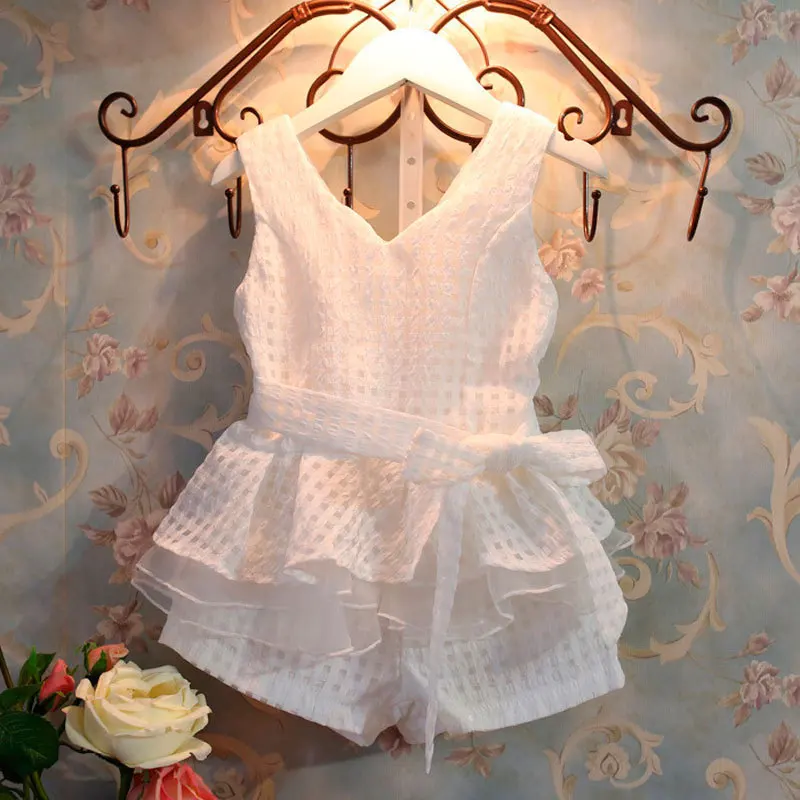 

Disney 2019 Summer Lace Vest Girls Dress Baby Girl Princess Dress 2-8 Years Children Clothes Kids Party Clothing For Girls Free