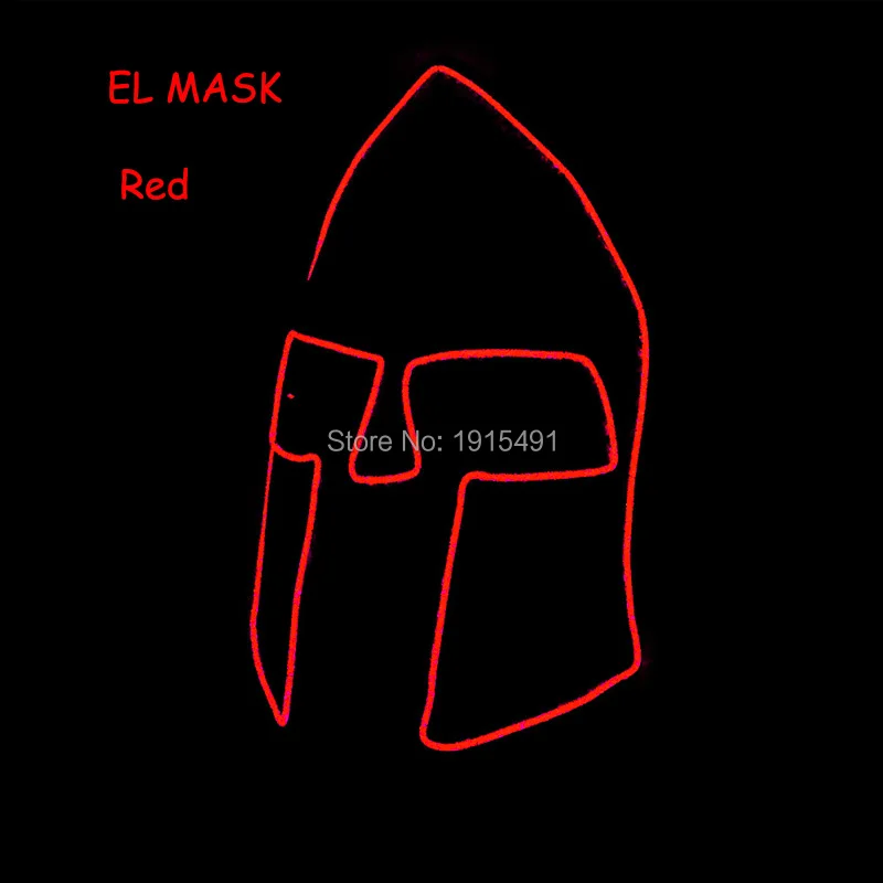 Лидер продаж 10 Цвета EL холодный свет мигает Хэллоуин маска праздник освещение световой День рождения украшения дети маска 3 В