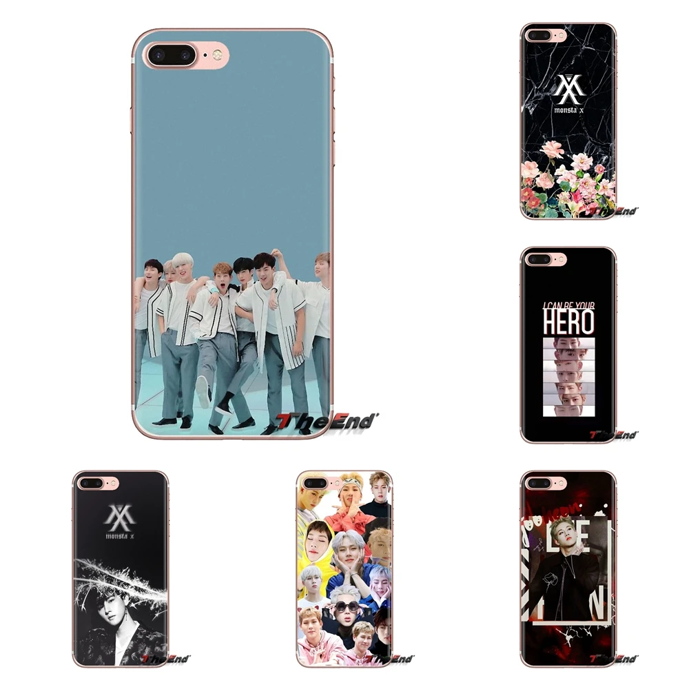 

Monsta X KPOP Boy Group For Xiaomi Redmi 4A S2 Note 3 3S 4 4X 5 Plus 6 7 6A Pro Pocophone F1 Transparent Soft Shell Covers