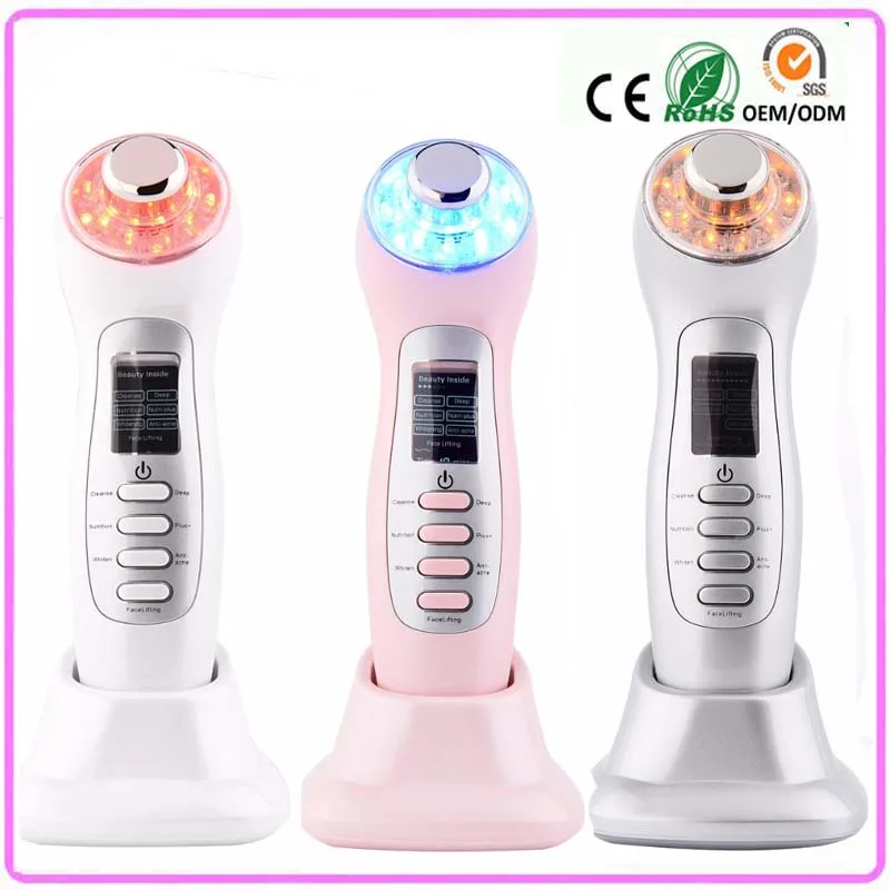 High Frequency Vibration Galvanic Ultrasonic Ion Led Photon Skin