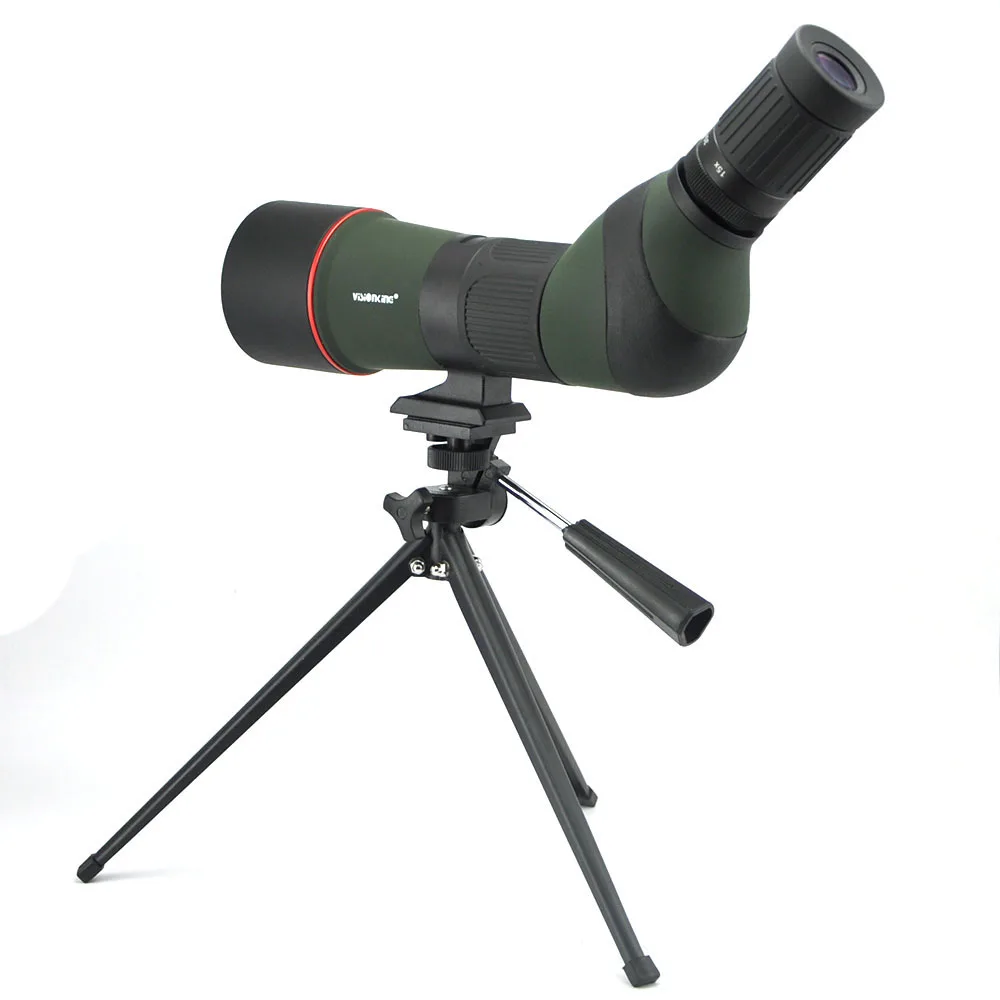 

Visionking 15-45X65 Waterproof Spotting Scope Professional Hunting Birdwatching BAK4 Wide Angle Guide Monocular Telescope Tripod