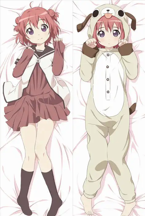 Yuru yuri аниме персонажи toshinou kyouko & akaza akari наволочка для подушки YuruYuri тела|pillow block ball