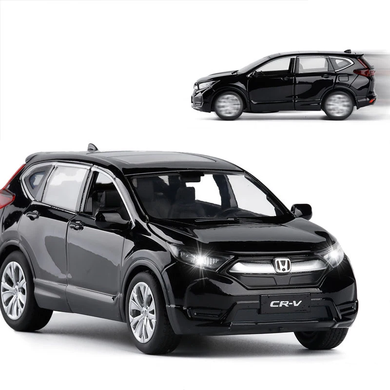 1/32 Honda CRV WhiteCar Model SUV Alloy Car Toys With Light&Sound Children Gift 