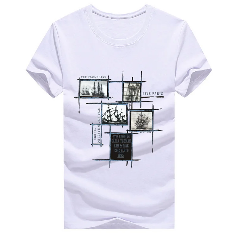 

MJARTORIA Male 2019 Men T-Shirts Plus Size 5XL For Male Tee Shirt Homme Summer Short Sleeve Men T Shirts Male Print TShirts