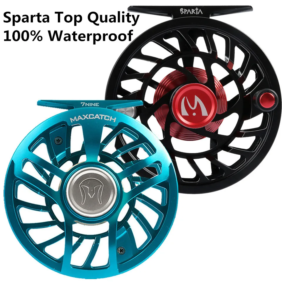 Maximumcatch سبارتا 3-10WT 6061 T6 الألومنيوم يطير بكرة 100% مختومة للماء يطير الصيد بكرة و بكرة