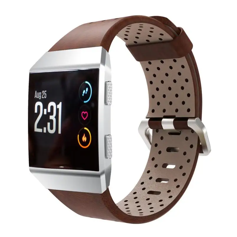 

For Ionic Perforated Leather Accessory Band Bracelet Watchband For Ionic Perforated Dropship Z1020