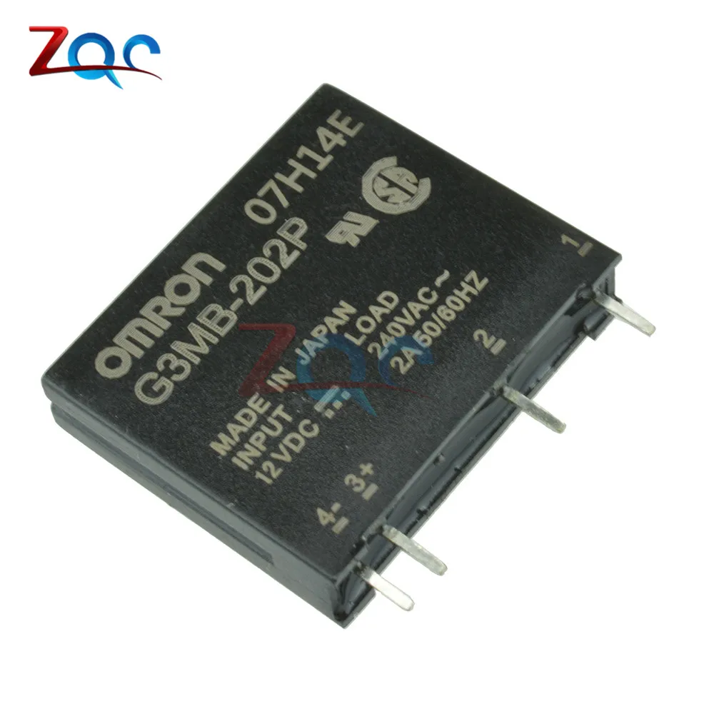 

G3MB-202P DC-AC PCB SSR In 12VDC AC 2A Out 240V Solid State Relay Module S