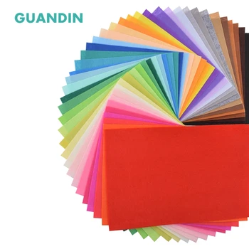 

GuanDin,Mix Solid Color Felt/Polyester Nonwoven Fabric/Thickness 1mm/for DIY Sewing Toys,Crafts Dolls/40pcs in 1 pack/20cmx30cm