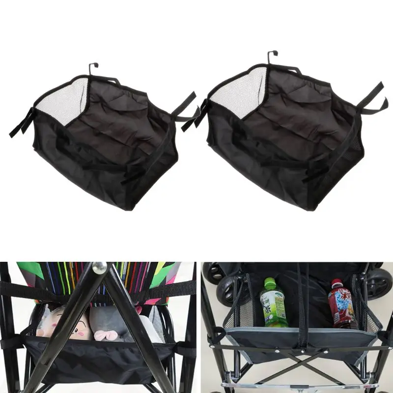 

Baby Stroller Basket Newborn Bottom Organizer Bag Stroller Hanging Basket