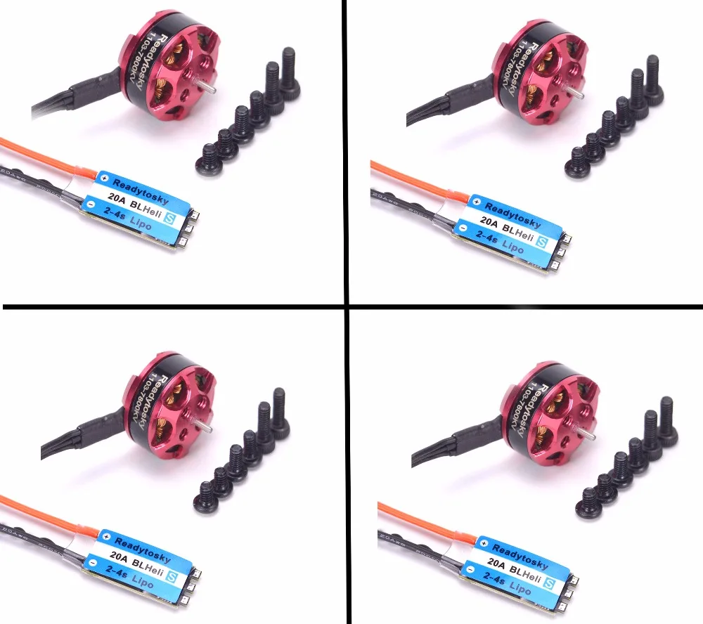 

Hot selling 1103 7800kv Mini Brushless Motor Mini BLHeli-S 20A 2-4S ESC OPTO for 80 90 100 mm 120mm Mini Drone