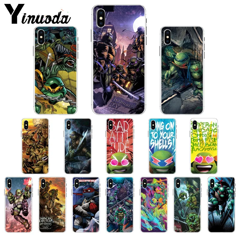 

Yinuoda Teenage Mutant Ninja Turtles TPU Soft Silicone Phone Case Cover for iPhone 5 5Sx 6 7 7plus 8 8Plus X XS MAX XR