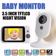 303A Беспроводная радионяня видео Детский Монитор 3,5 дюймов цветная камера видеонаблюдения 2Way Talk NightVision детская комната безопасный мониторинг