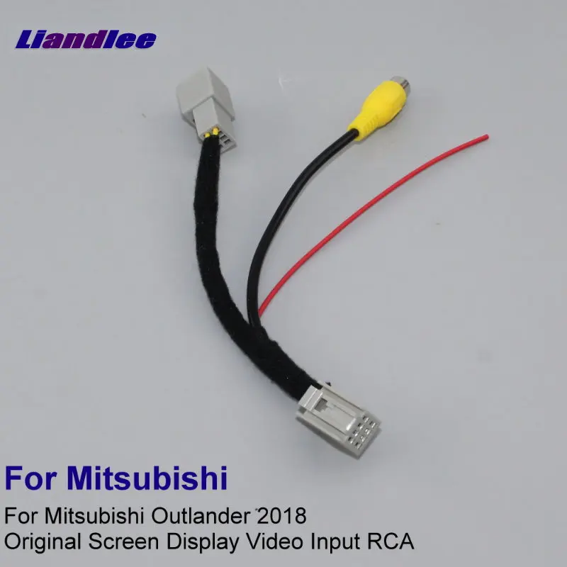 

Liandlee Car Rear View Camera RCA Adapter Wire For Mitsubishi Outlander ES 2018 Original RCA Connector Cable