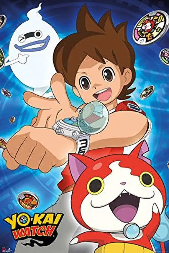 Home Decor Yo-Kai Watch - Anime TV Show-Silk Art Poster Wall Sicker Decoration Gift