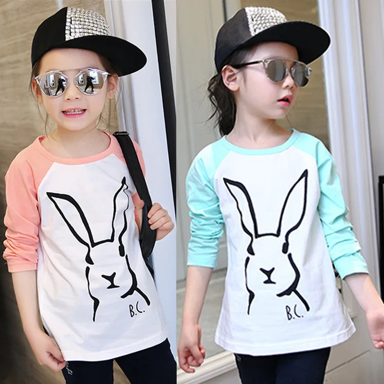 2018 Boy girl brand T shirt spring Autumn fashion Long