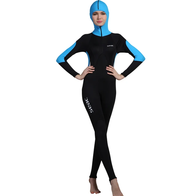 Buy Seac Lycra skin dive women wetsuits hooded full