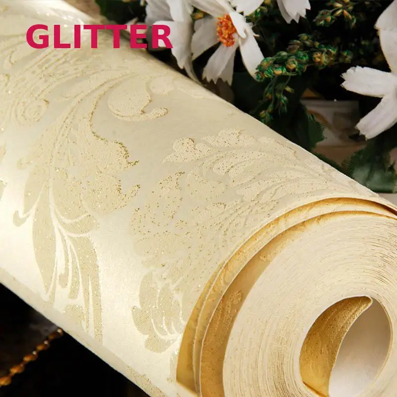 

European 3d Flower Wallpaper Geometric Pvc Environmental Embossed Wallpaper For Kids Room Papel Vinilico Rollo Autoadhesivo Roll