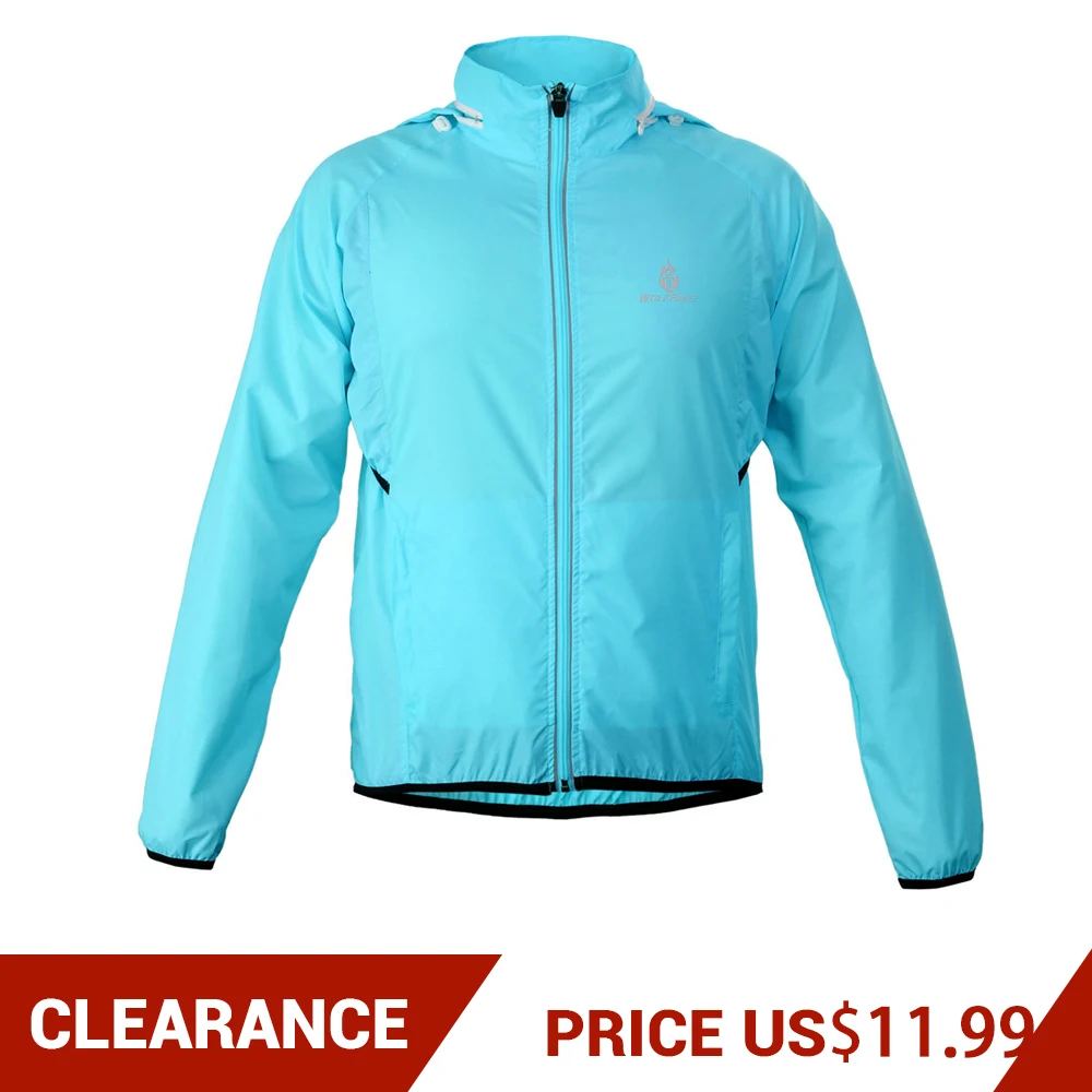 

Clearance! WOLFBIKE Windproof Cycling Jacket MTB Road Bike Windbreaker Bicycle Jersey Outdoor Sports UV Protect Bike Vest