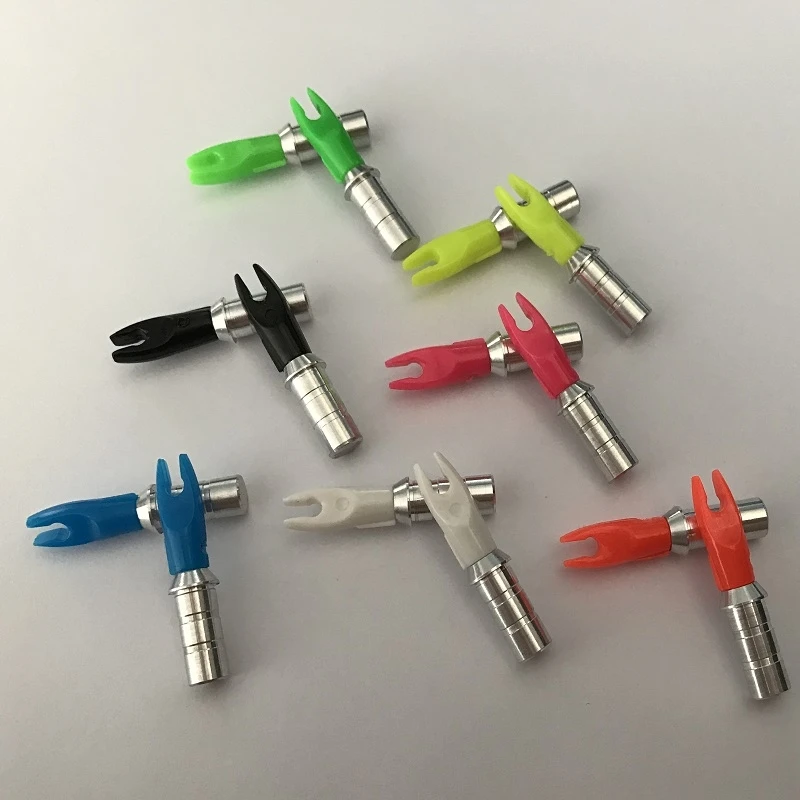 12 шт. в упаковке ID4.2mm Alu шпильки + Пластик Nocks Алюминий углерод стрелка вал блочный