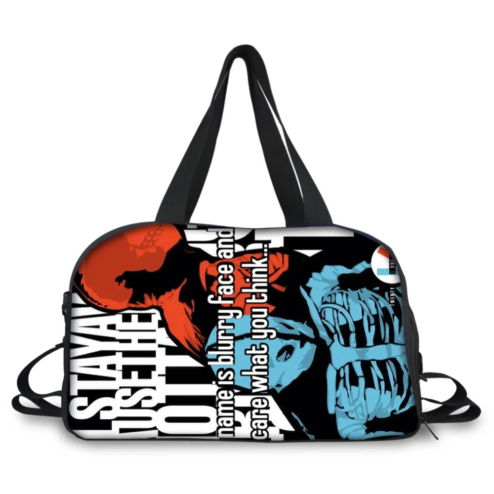 

Customized Unisex Travel Bag Twenty One Pilots Handbag Beach Shoulder Bag Crossbody Large Capacity Couples Duffel Package