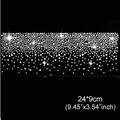 

2pc/lot Hot Fix Rhinestones motif crystal rhinestone strass iron on Transfer applique patch for the edge of dress scarf trouser