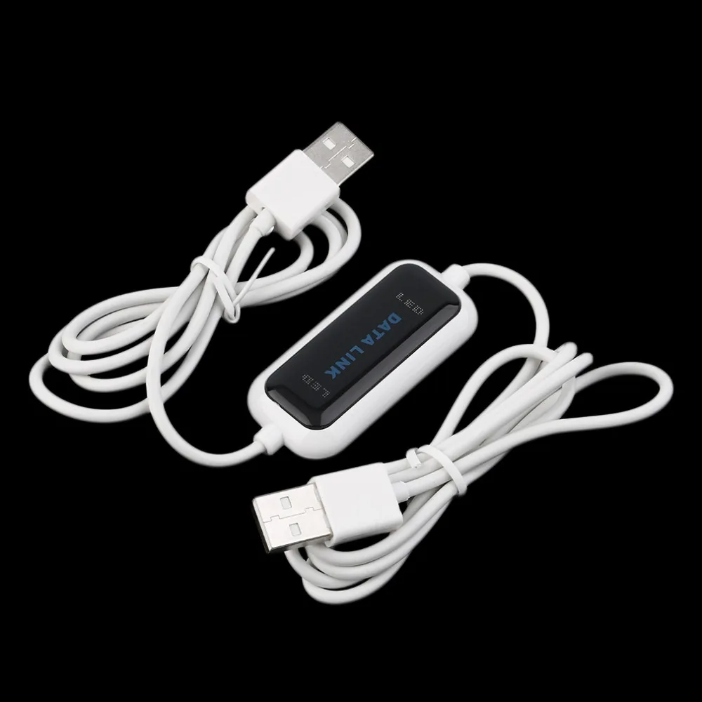 

2017 High Speed USB PC To PC Online Share Sync Link Net Direct Data File Transfer Bridge LED Cable Easy Copy Between 2 Computer
