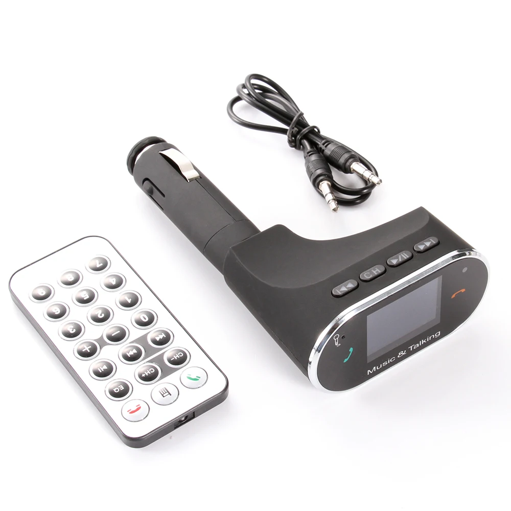 Bluetooth Car Kit Radio Adapter Handsfree FM Transmitter for iPhone HTC