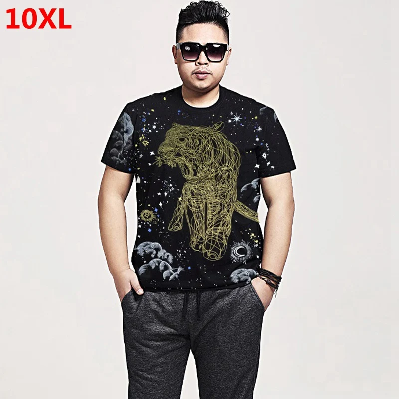 

Add fertilizer to increase extra large code t-shirts loose 155 chest round neck half short sleeve t-shirt men's clothing