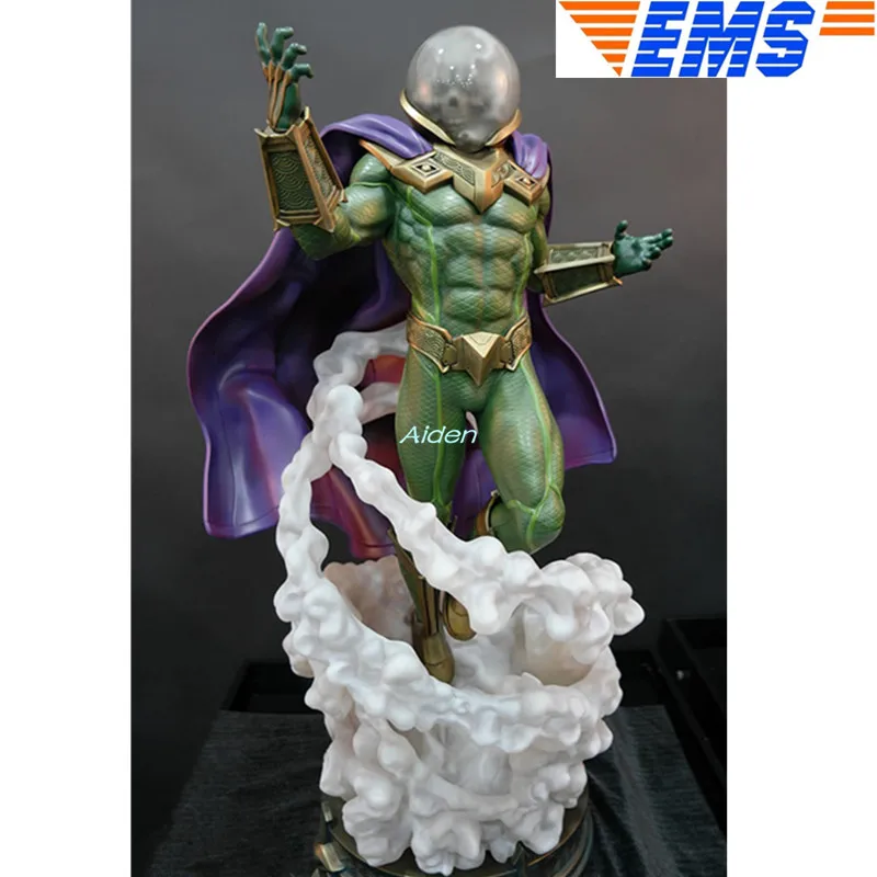 2" Статуя Mysterio, креативная модель бюста, художественное ремесло, полноразмерная портретная 1:4, масштаб GK, фигурка, игрушка в коробке 65 см B1599 - Цвет: Зеленый