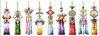 

Fishxx Cross Stitch T445China's wind[Chinese knot]Mounting version printing,100% accurate pattern,11CT,Need to embroidery