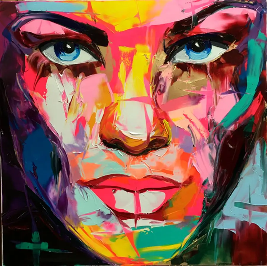 

Christmas gift Living Room Decor Abstract Face Painting Wall Art Oil Painting Hand Painted On Canvas Drop shipping