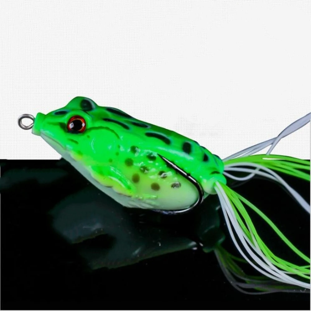 

1Pcs 4cm 5g Topwater Soft Rubber Frog Fishing Lure Crank Baits with Hooks Isca Artificial Wobblers Fishing Accessories Pesca