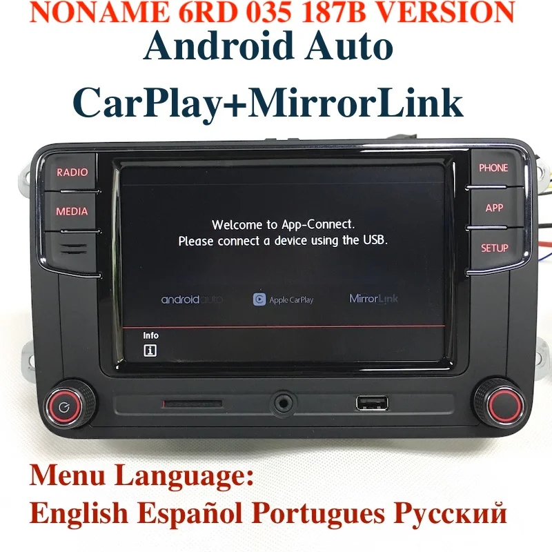 

BODENLA Android Auto CarPlay APP RCD330 Plus RCD330G Noname 187B 6.5" MIB Car Radio For VW Golf 5 6 Jetta CC Tiguan Passat Polo