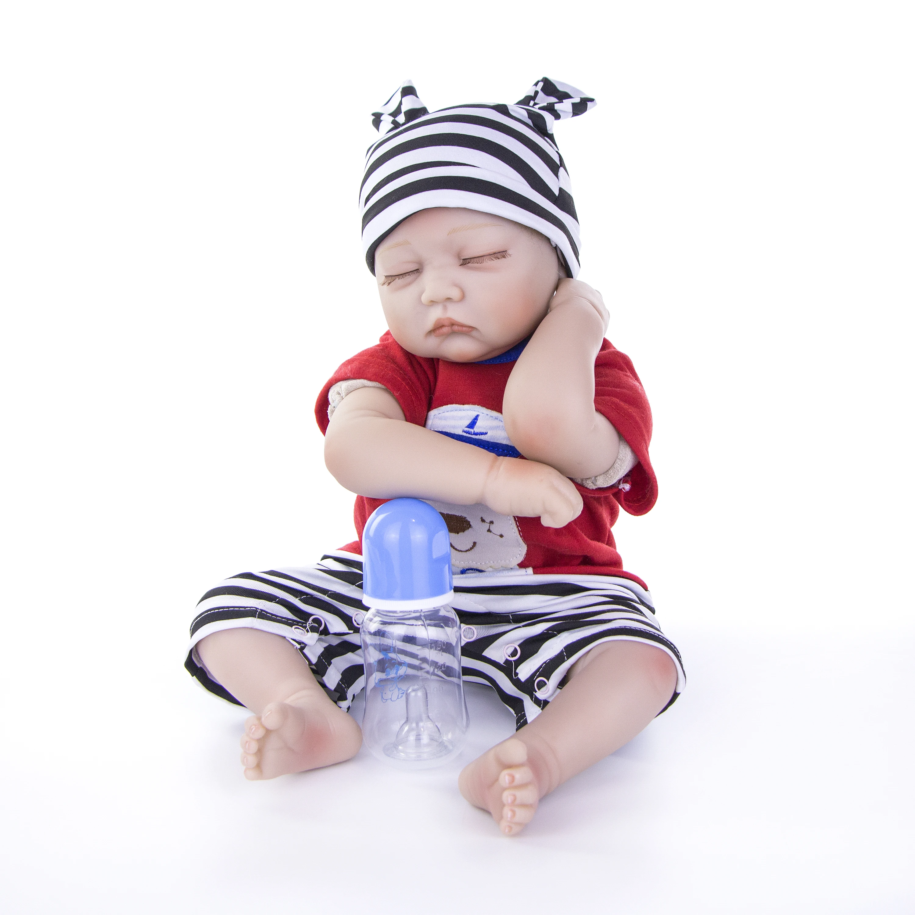KEIUMI Reborn Baby Doll 55 см Реалистичная Спящая Мягкая силиконовая кукла Boneca Menino для детей