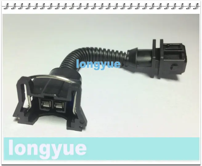 

longyue 2pcs obd1 to obd2 injector adapter harness 10cm wire