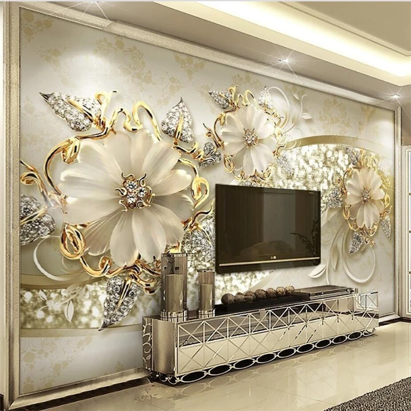 parede 3d papel parede padrao europeu estilo 02