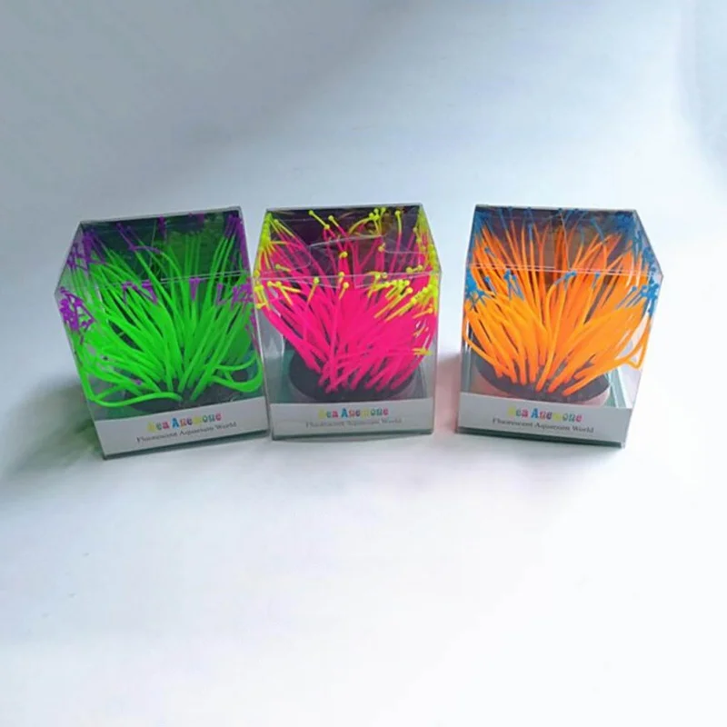 

Simulation with luminous aquarium landscaping decorations non-toxic Coral marine jellyfish fake sea urchin for Aquarium set