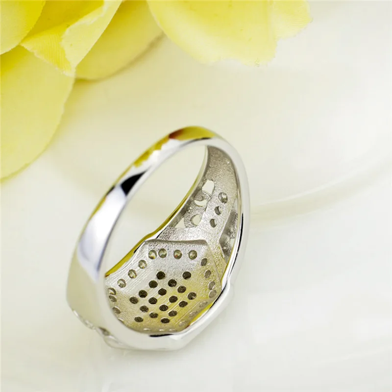 to act the role of men's crystal ring male 925 sterling silver ring and the detonation products wholesale Fashion Jewelry