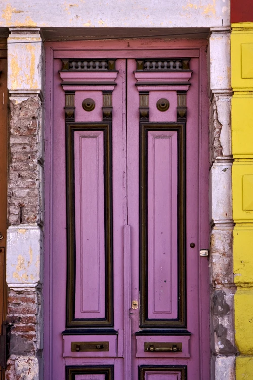 

HUAYI purple door Photography Backdrop Scenery Custom Photo Portrait Studios background noble gate backdrop XT4929