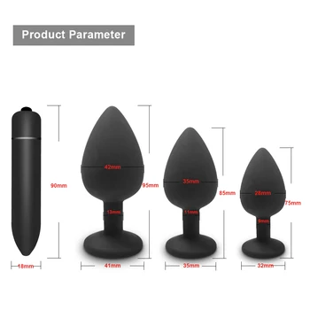 Soft Silicone Anal Butt Plug Prostate Massager Adult Gay Products Anal Plug Mini Erotic Bullet Vibrator Sex Toys for Women Men 2
