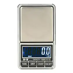 Профессиональные Мини-весы ювелирные электронные весы карманные цифровые весы Точность joyeria баланс 1000 г * 0,1 г pesas