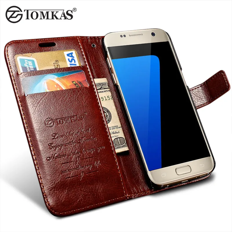 Flip Leather Case For Samsung Galaxy S7 G9300 Wallet Phone Bag Cover For Samsung Galaxy S7 Edge