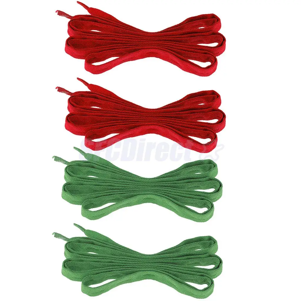 2 Pairs Non-skid Ice Hockey Skates Roller Skate Boots Shoe Laces for Men Women Outdoor Skating Accessories