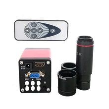 Remote controller 2 in 1 13MP 720P HMDI VGA output Industrial soldering video Microscope Camera +0.5X C-Mount lens ring adapter цена Remote controller 2 in 1 13MP 720P HMDI VGA output Industrial soldering video Microscope Camera +0.5X C-Mount lens ring adapter цены онлайн