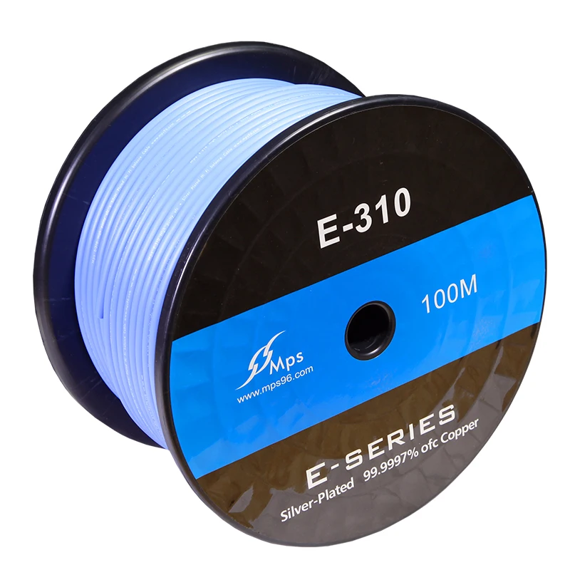 HiFi MPS E-310 99.9997%OFC+Silver Plated Audio wire RCA audio cable Subwoofer cable XLR cable 1 meter HiFi MPS E-310 99.9997%OFC+Silver Plated Audio wire RCA audio cable Subwoofer cable XLR cable 1 meter