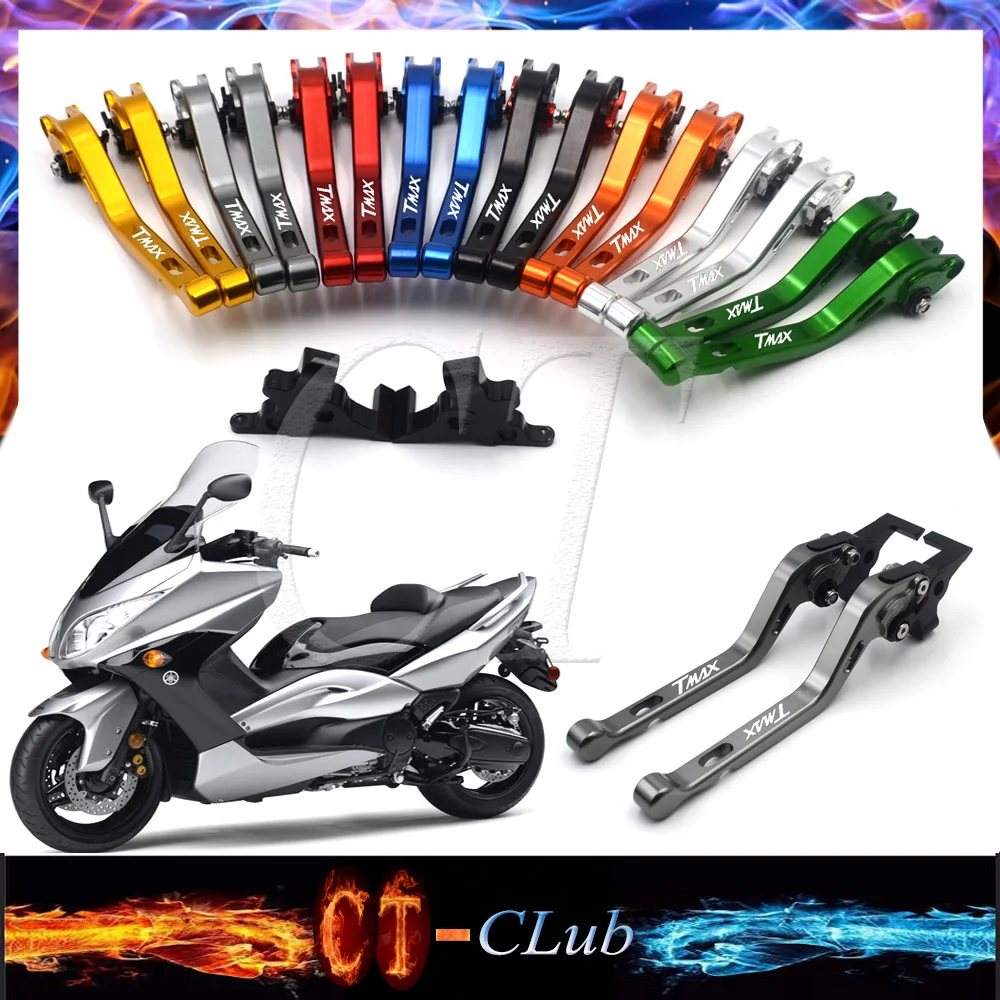 

For Yamaha T MAX 500 T-MAX 500 TMAX 530 T-MAX 530 2008-2017 Motorcycle Accessories Long Adjuster Brake Clutch Levers