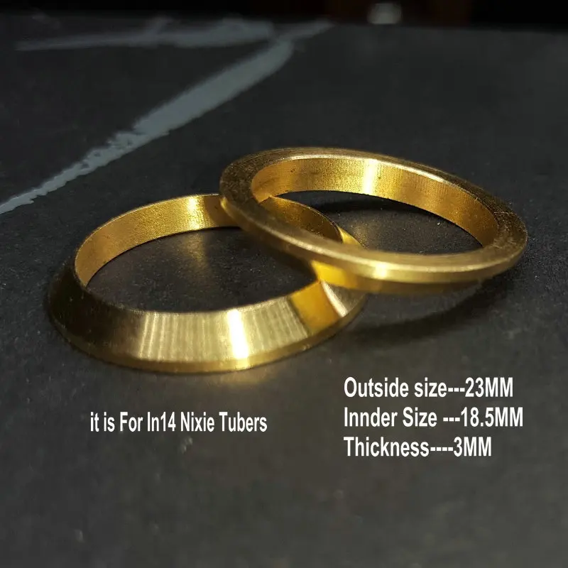 1 pieza de cobre in14 tubo Nixie reloj decoración anillo 1 pieza de cobre in14 tubo Nixie reloj decoración anillo